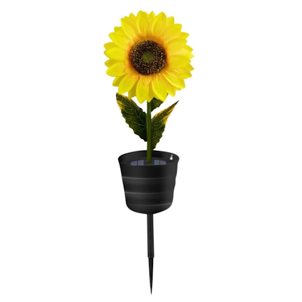 Solar Flower Lantern Solros Field Insert Lawn Garden LightBlack