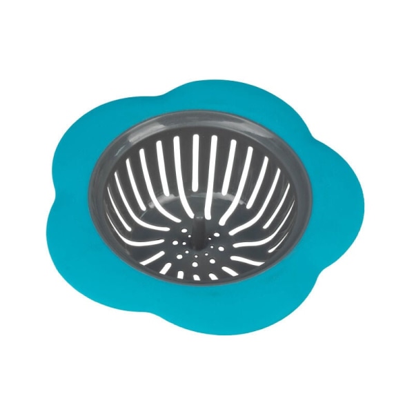 Fleksible silikone køkkenafløbskurve-Blå-1 stk