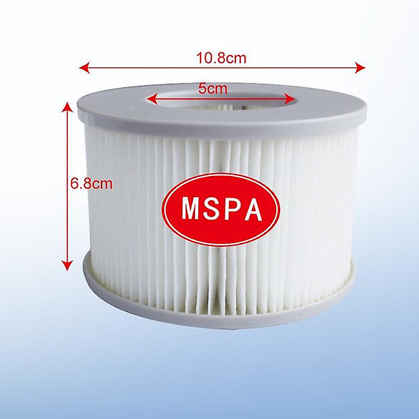 Set med 2 Mspa V2-filtre for Fjord, Kili, Camaro, Mono, Aurora og Tekapo oppblåsbare spa - Kompatibel med Spa 2020 - 2 reservefilterpatroner