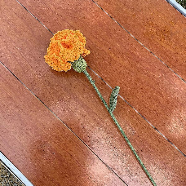 Konstgjorda nejlikor födelsedagspresenter, för alla hjärtans dag bröllopsdag födelsedag unika dejtingpresenter orange