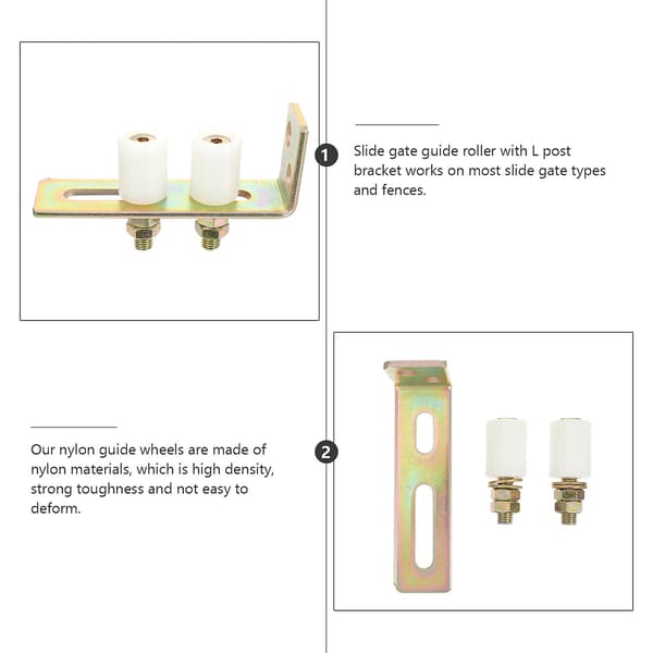 Glidande dörrstyrning Glidfäste Guide Roller Slide Postfäste Roller Slide Gate Guide Roller Gate Bracket Guide Roller