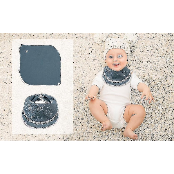 Baby Drool Bibs 8 Pack Baby Bibs För Pojkar Flickor Justerbar Baby Bibs Set För Tandsprickning Och Dreglande, Mjuk Absorberande, Fleranvändningsbar Scarf Bibs