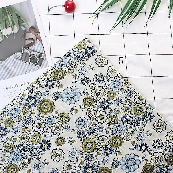 7-pack Bomullstyg för Hantverk, Patchwork-Kvadrater, Quiltning, Syprojekt, DIY