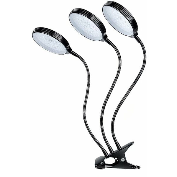 LED Plant Plant USB Clip Plate Light 3-Graduation Time Graduation Vattentät Plant Plant Lighting