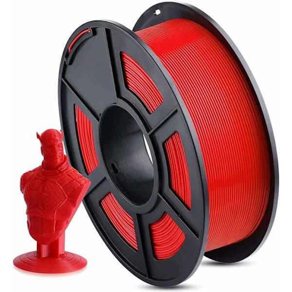 Filament 1,75 mm Pla Plus 3D-skrivarfilament Dimensionell noggrannhet +/- 0,03 mm 1 kg spole (2,2 pund) 3D-skrivarfilament för 3D-skrivare Röd