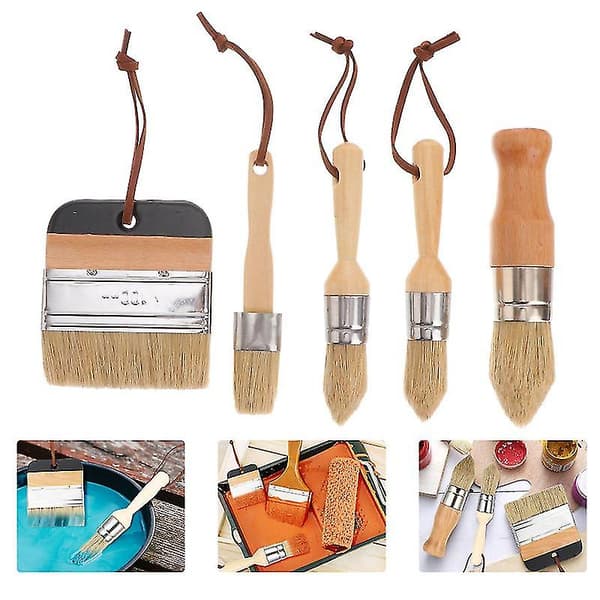 5 st Målarpenslar Set