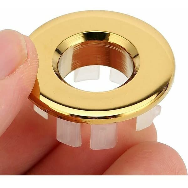 Hållbar mässings (guld) diskbänksöverflödesring, Ladacèe