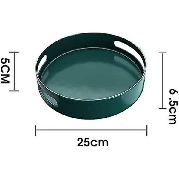 Lazy Susan roterande kryddhylla, metall roterande bricka arrangör för kök eller skafferi skåp bänkskiva skåp bord, 25cm 10in