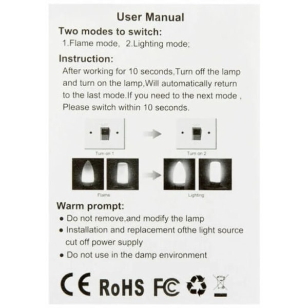 LED-simuleringsflamma lampa ficklampa ficklampa E27 glödlampa simuleringsljuslampa 85-265V