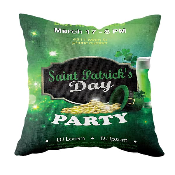 St. Patrick's Day Kuddeöverdrag för Hemmet - 'Survived Family' 