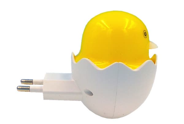 2 st små gula anka glada fågel plug-in nattlampa