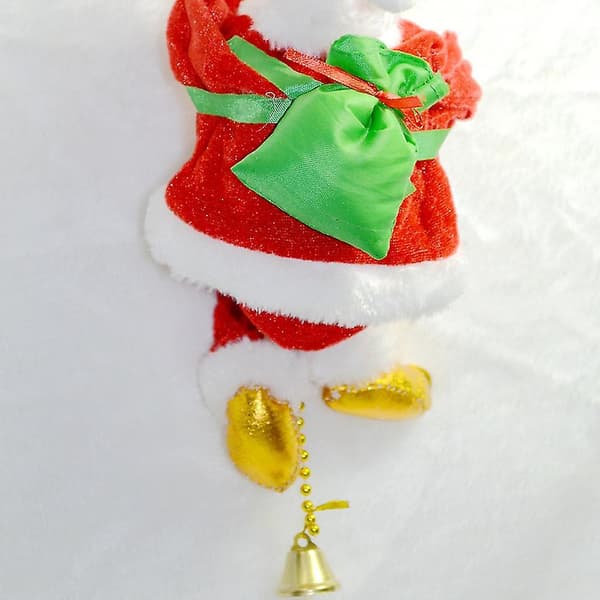 Elektrisk Klättrande Stege Jultomte Figur Ornament Gåvor