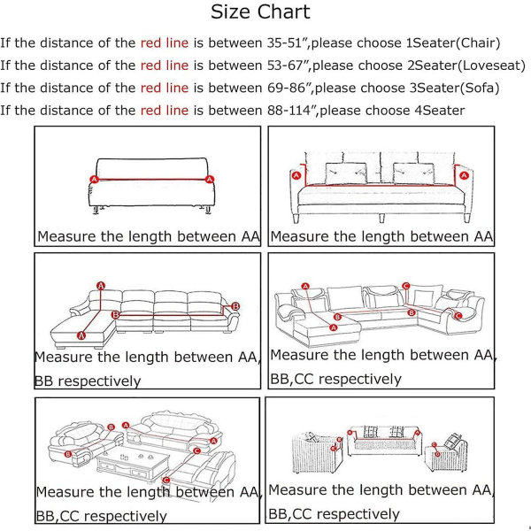 Sofföverdrag, 1-sits polyester elastisk sofföverdrag fåtölj möbelskydd, 90*140 cm