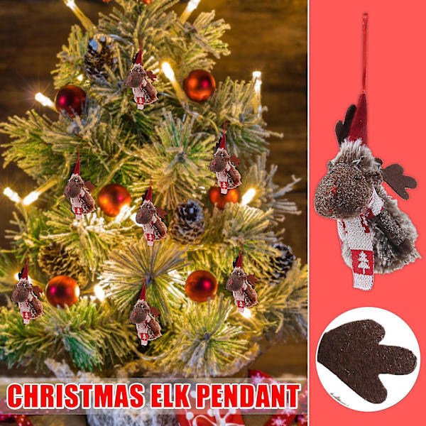 Julgranspynt Present Tomte Snögubbe Rensa Renen Leksak Häng Dekorationer