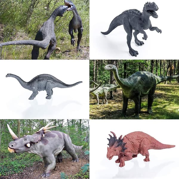 Dinosaurleksaker realistisk dinosauriedocka pedagogisk version (20 delar)