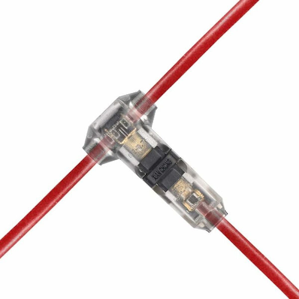 12 kpl T-liitin 20/22 AWG sähköjohdolle, nopea liitin auto-, valo- ja äänikaapeleille