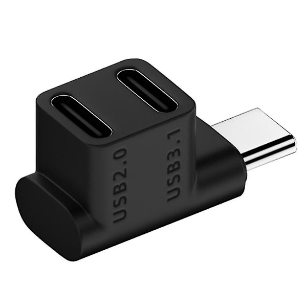 100w Type C-adapter för Steam Deck Type C One To Two Adapter Usb C Type C（L-form）