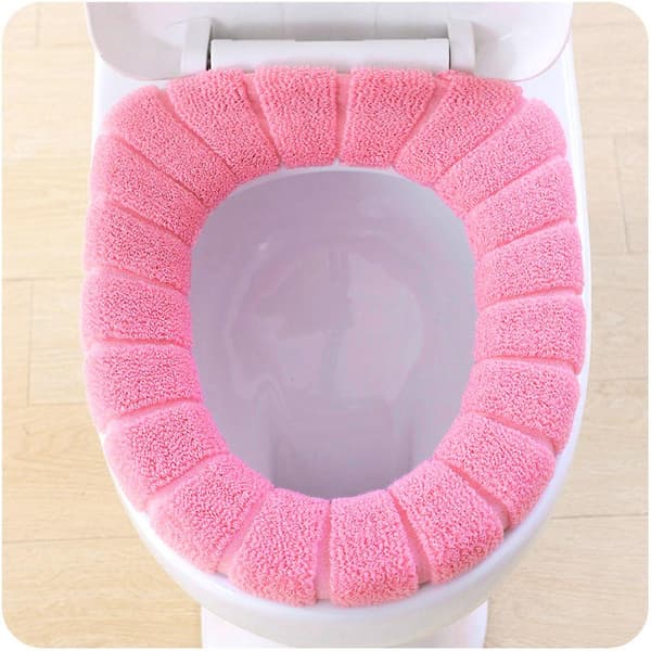1803 Pumpamönster Universal Toalettsitsdyna Rosa