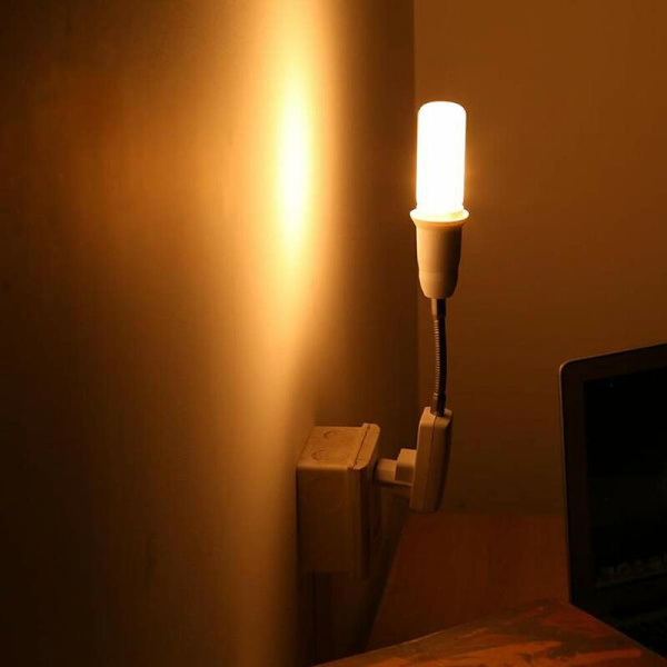 E27-fatning med afbryder til køkkenvæglampe - AC 220V, E27-fatning til bordlampe i garage (uden pære)