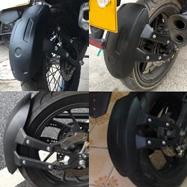 Stänkskydd Universal Motorcykel Tillbehör Bakre Hjulskärmsskydd Plast Stänkskärm Svart Med Fäste (svart)