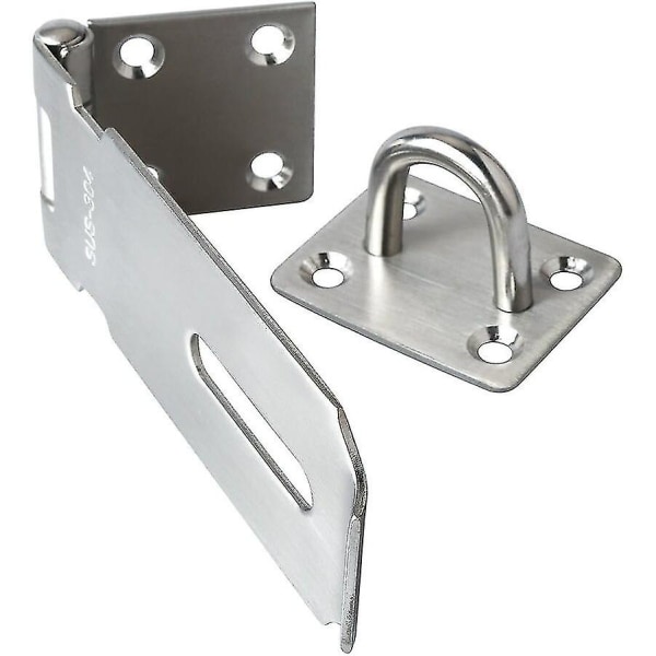Incuietoare pentru ușă, oțel inoxidabil, 123x39x36mm, argintiu