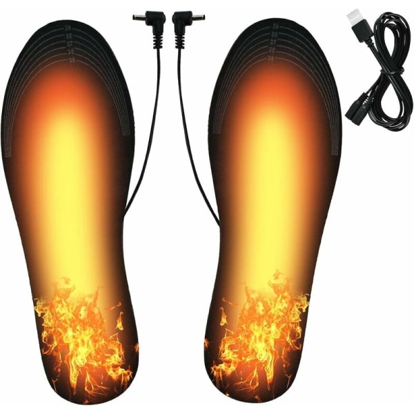 Lämmitetty pohjallinen, thermal , USB -lämmitetyt pohjalliset, jalkojen lämmittimet hiihtoon/retkeilyyn/vaellukseen/metsästykseen