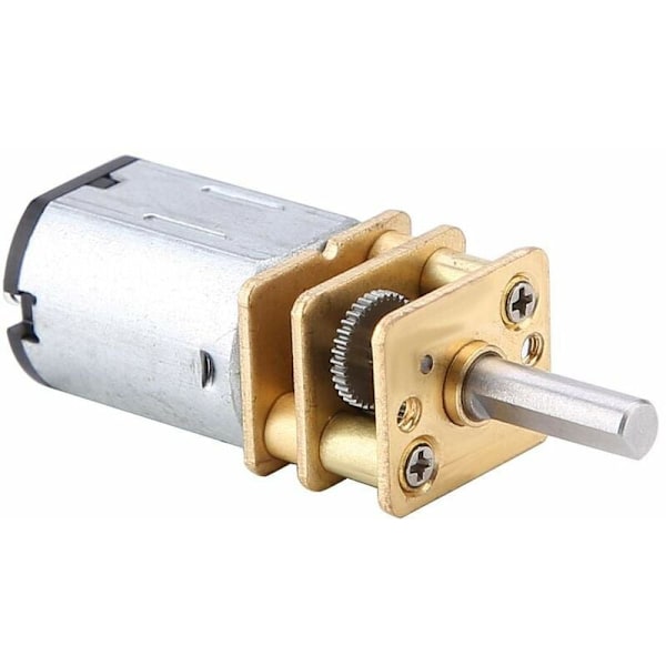 DC 6V 1:1000 korkea vääntömomentti vaihdemoottori, 10/15/20RPM älykäs robottiautoleluvaihdemoottori, mallilentokoneen leluvaihdemoottori (6V 10RPM)