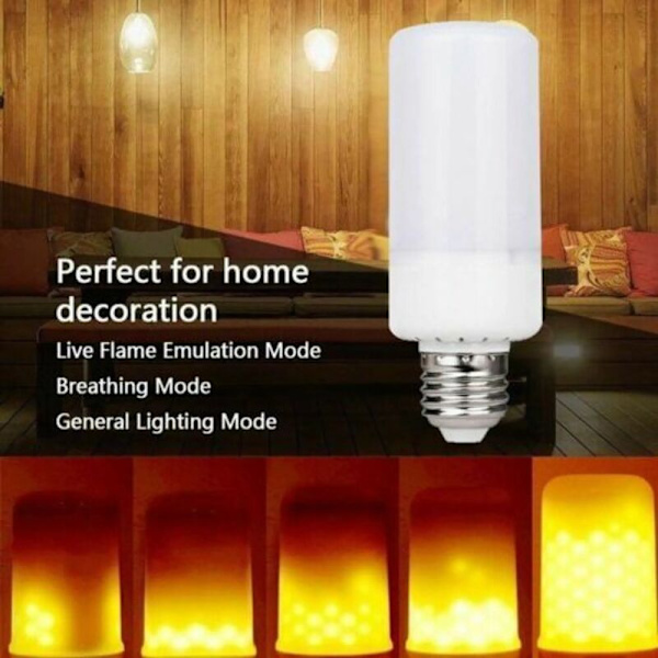 LED-simulerad flamlampa fackellamp fackellamp E27 glödlampa simulerad stearinljuslampa 85-265V