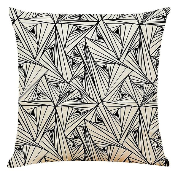Kuddfodral Enkel Geometrisk Mönster Soffa Bil Kastkudde Överdrag Heminredning 4-pack