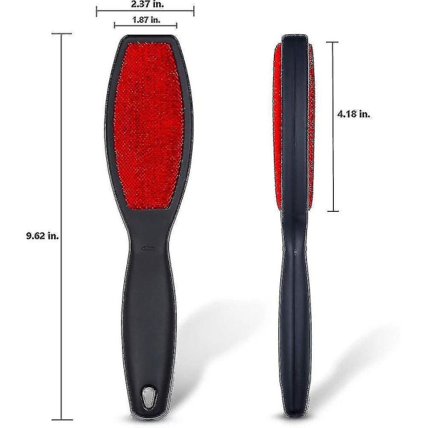 Dubbelsidig ludd borste, återanvändbar ludd remover, ta bort husdjurshår, ludd, damm från kläder, sängkläder, möbler, mattor (2-pack)-1