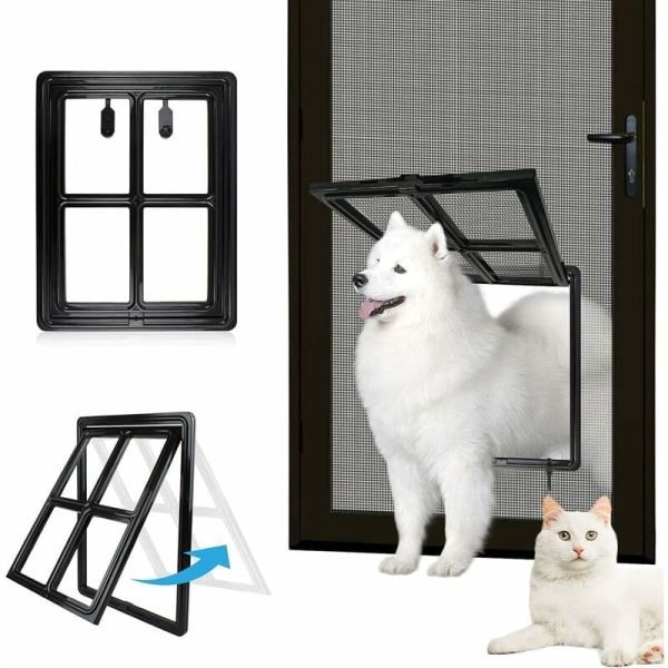 Door Fly Screen Cat Flap - Large 12" x 16"