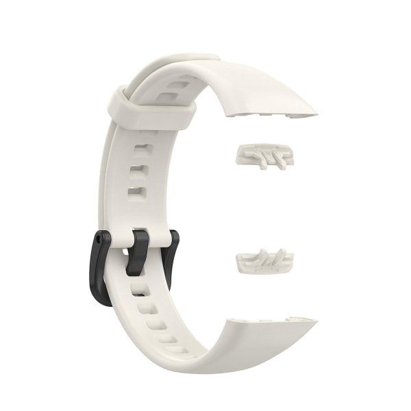 För Huawei Honor 6 Silikonklockarmband Vit