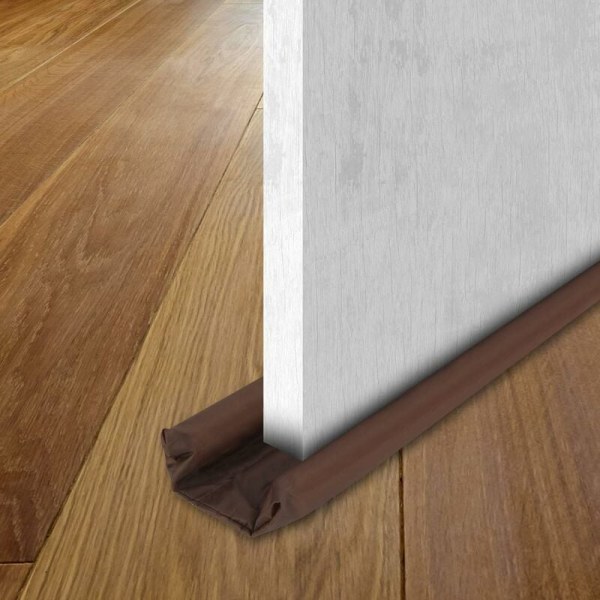 85cm Dörrbottenförsegling Universal Vindtät Dammtät Dörrtröskelbottenförsegling (Brun)