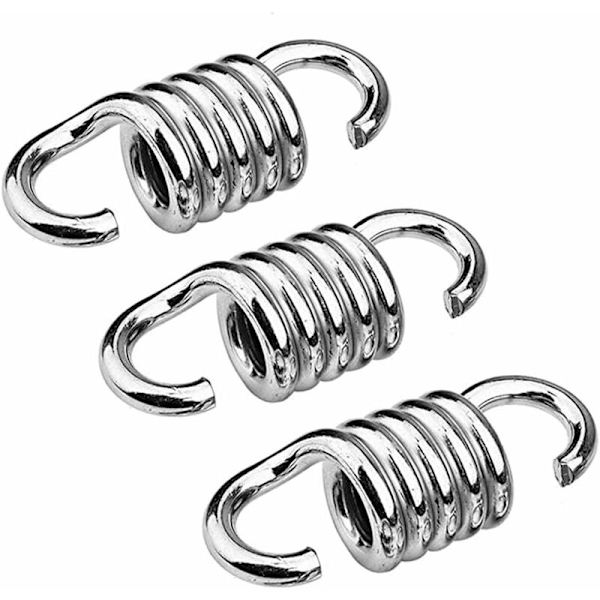 Fjäderhängmatta 3PCS 8mm Hängmattestol Fjäder, Fjäderkrokförlängning, Hängmattestol Tillbehör, för Veranda Stol Hängande Gungor