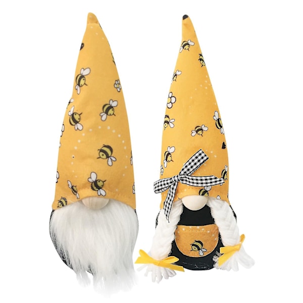 Bumble Bee Randig Tomte Skandinavisk Tomte Nisse Svensk Honungsbi Elf Hem