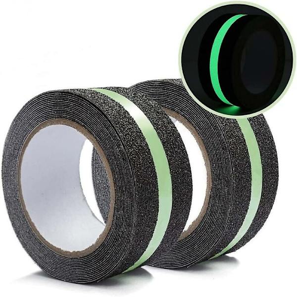 Sunrain liukueste hohtava pimeässä portaiden askelma teippi (2\" x 17\" x 2 rullaa)