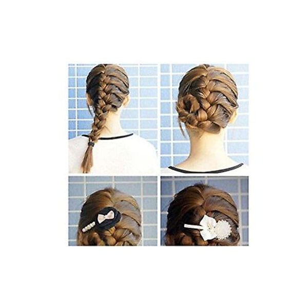 2 st Dammode Magic Hårstyling Clip Stick Braid Tool Hårtillbehör