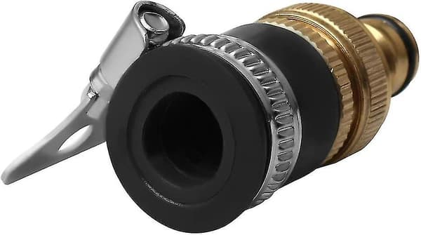 2-delt Rund Vandhane-adapter, 1/2\" til 3/4\" Diameter Messing Slangekoblinger Universal Slangehane-adapter
