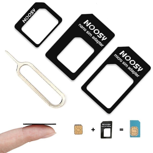 Hela 3 i 1 för nano simkort till mikro simkort &amp; Standard Sim-kort Adapter Converter Mobiltelefontillbehör