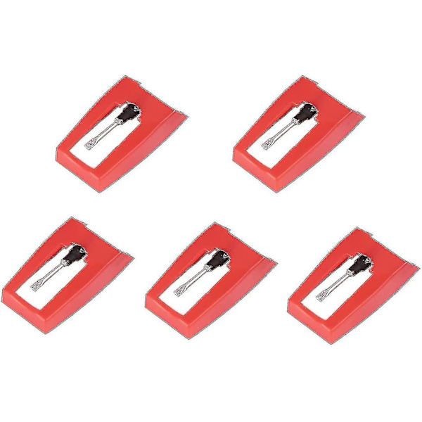 5-pack diamantnålar för skivspelare Crosley, Ion, Jensen, Bush och Teac