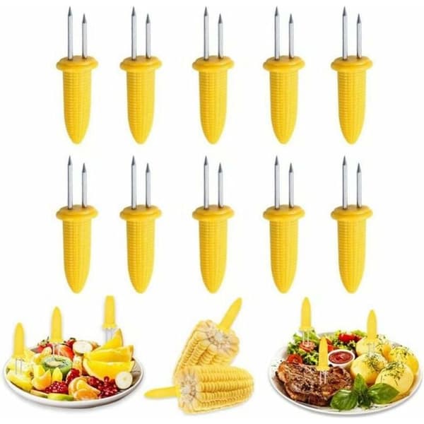 10 stk. grillmajs holder (6 x 2 x 1,5 cm)