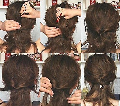 120 st hårflätningstillbehör Hästsvansstyling Maker Clip Fransk flätverktyg Magisk Topsy Tail Loop Hårkit för kvinnor