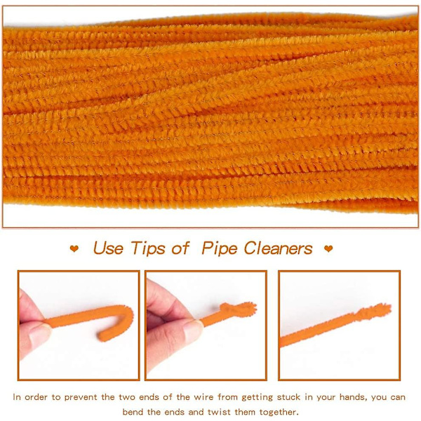 100 kpl Piipunpuhdistajia Chenille-varsia, Yksiväriset Piipunpuhdistajat Sarja Piipunpuhdistajien DIY-taiteen ja käsityötarvikkeiden koristeluun, Chenille-varret Piipunpuhdistajat (ora