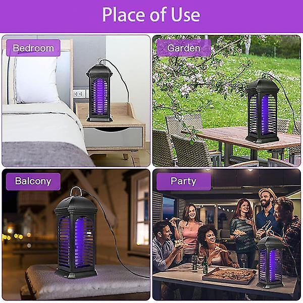 Bug Zapper - Kraftfull Elektrisk Mosquito Zapper Flugdödare För Inomhus - Mesh, Insektsflugfälla Inomhus Myggdödare För Hem, Trädgård, Uteplats, Bac