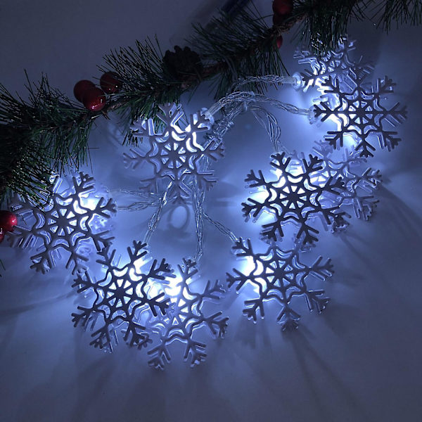 3 Meter 20 Lights-usb Christmas Snowflake Light StringWhite