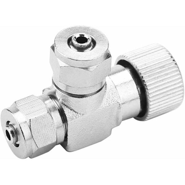 Nålsventil för akvariesystem CO2-regulator bubbelräknare akvarietillbehör (dubbelhuvud trimventil, 2)