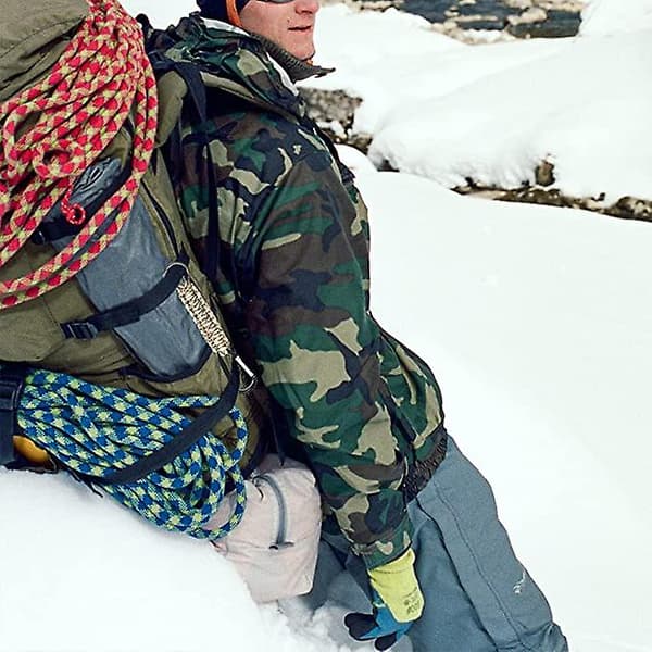5-pack Paracord nyckelring med karbinhake, snodd och kedjehake, flätat öglehake