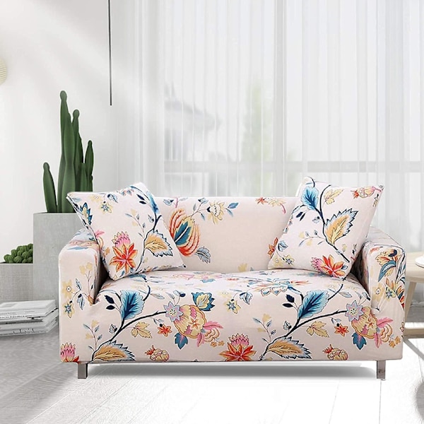 Sofföverdrag, 1-sits polyester elastisk sofföverdrag fåtölj möbelskydd, 90*140 cm
