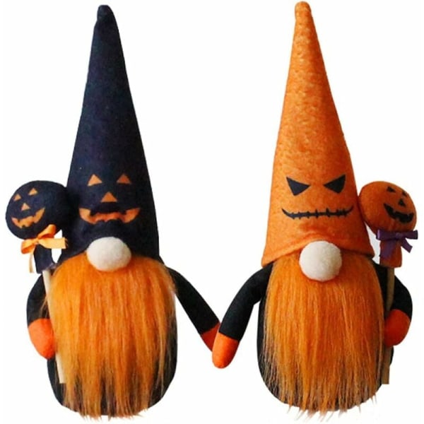 Halloween Gnome Dekorationer, 1st Handgjorda Tomte Svensk GNOME Skandinavisk Figur Nordisk Gnome Plysch Jultomte Docka Ornament Heminredning Presenter