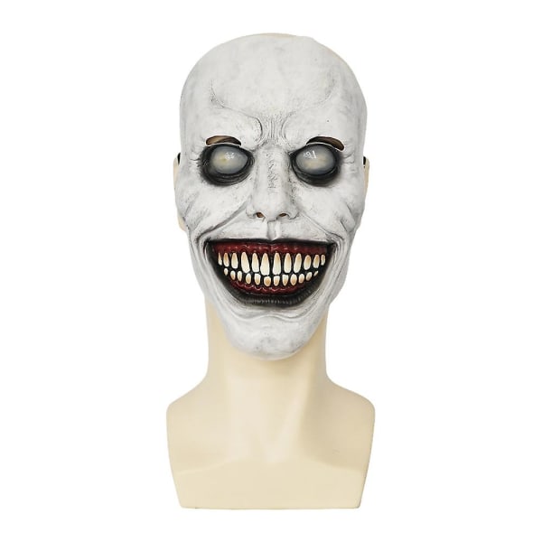 Halloween Skräckfest Skräck Vampyr Kurten Vuxen Zombie Latex Mask Latex Halloween Mask Skräck Skräck Helhuvud Devil Wizard Demon Led Light Up Party